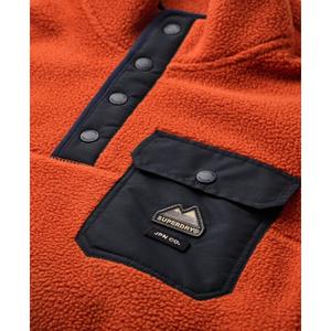 Sudadera de poliéster con cuello de botones a presión Superdry Fuji image-1