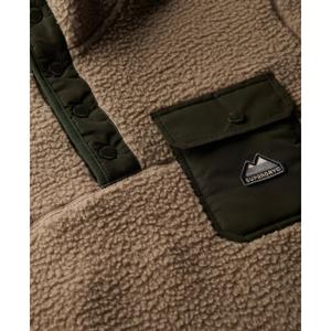 Sudadera de poliéster con cuello de botones a presión Superdry Fuji image-1