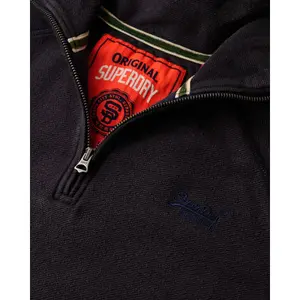 Pull logo col tunisien et manches raglan Superdry Essential image-1