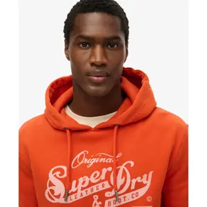 Hooded sweatshirt Superdry Leather & Boot Co Script image-3