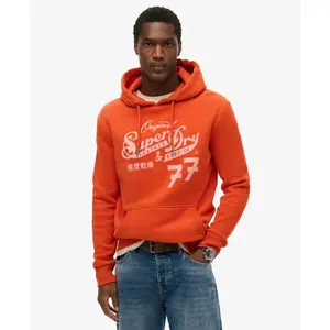 Hooded sweatshirt Superdry Leather & Boot Co Script image-1