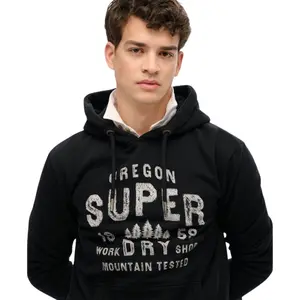 Sweatshirt med huva Superdry Work Shop image-4