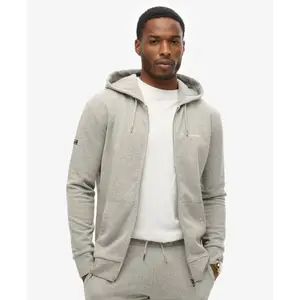 Plain zip-up hoodie Superdry image-1