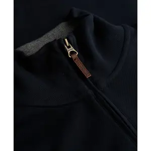 Piqué zip neck sweatshirt Superdry Essential image-1