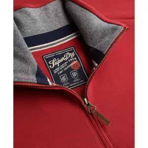 Piqué zip neck sweatshirt Superdry Essential image-1