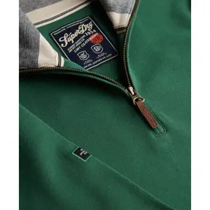 Piqué zip neck sweatshirt Superdry Essential image-1