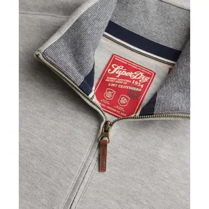 Piqué zip neck sweatshirt Superdry Essential image-1