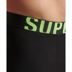 Boxer coton biologique logique Superdry Dual Logo (x2) image-2
