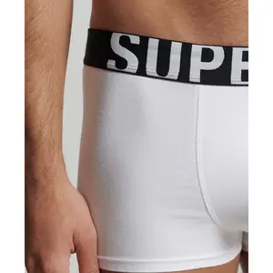 Boxershorts aus Bio-Baumwolle Superdry Dual Logo (x2) image-4