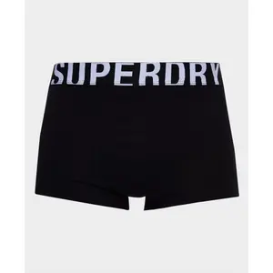 Boxershorts aus Bio-Baumwolle Superdry Dual Logo (x2) image-1