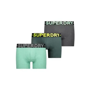 m3110452a-1mv-boxershorts-aus-bio-baumwolle-boxer-superdry-x3-rabenschwarz-meliert-buckgrun-meliert-frisches-grun-meliert