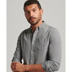 Camicia in cotone biologico Superdry Oxford Uni image-3