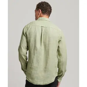 Camisa casual de linho de manga comprida Superdry image-1