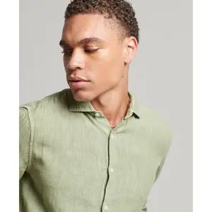 Camisa casual de linho de manga comprida Superdry image-2