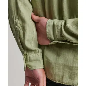 Camisa casual de linho de manga comprida Superdry image-3
