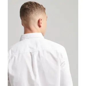 Camiseta de manga larga de algodón orgánico Superdry Oxford image-5