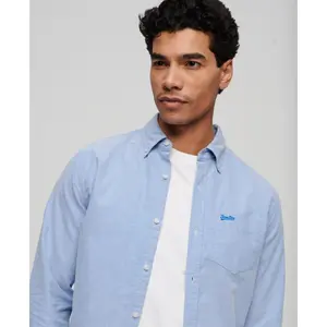 Camisa de manga larga orgánico Superdry Oxford image-5