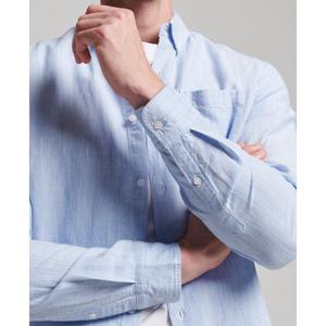 Button-down overhemd van linnen en biologisch katoen Superdry Studios image-3