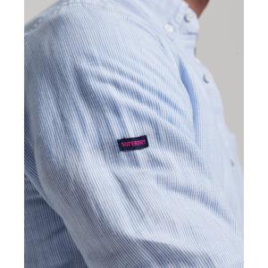 Button-down overhemd van linnen en biologisch katoen Superdry Studios image-4