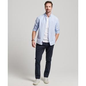 Button-down overhemd van linnen en biologisch katoen Superdry Studios image-1