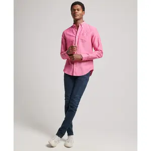 Camisa com botões em linho orgânico e algodão Superdry Studios image-1