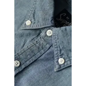 Camisa de manga comprida em algodão Superdry Oxford image-4