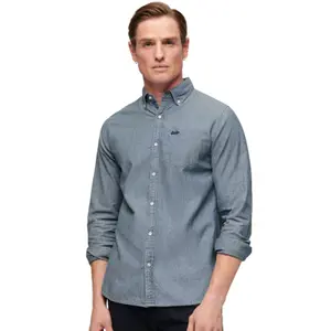 Camisa de manga comprida em algodão Superdry Oxford image-1