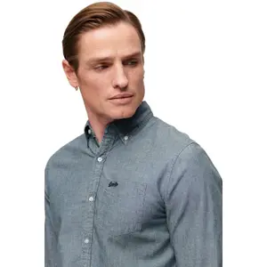 Camisa de manga comprida em algodão Superdry Oxford image-2