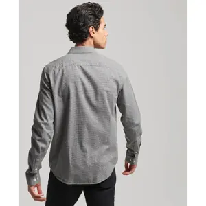 Long-sleeved cotton dress shirt Superdry image-2