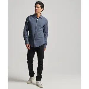 Long-sleeved cotton dress shirt Superdry image-1