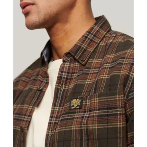 Camisa de lenhador de manga comprida em algodão orgânico Superdry image-5