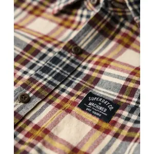 Camisa de manga longa de lenhador em algodão Superdry image-5