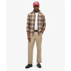 Camisa de manga longa de lenhador em algodão Superdry image-2