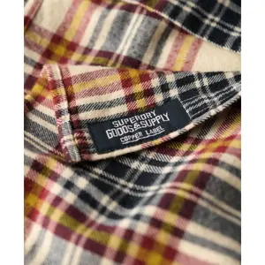 Camisa de manga longa de lenhador em algodão Superdry image-6