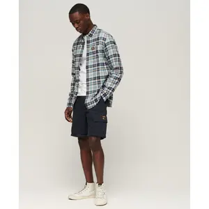 Long-sleeved lumberjack shirt in organic cotton Superdry image-1