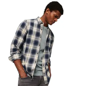 Long-sleeved lumberjack shirt in organic cotton Superdry image-2