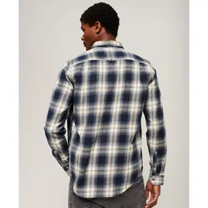 Long-sleeved lumberjack shirt in organic cotton Superdry image-1