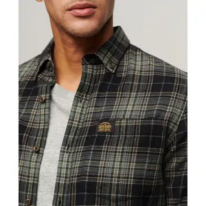 Long-sleeved lumberjack shirt in organic cotton Superdry image-3