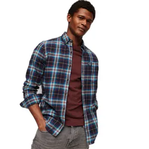 Camisa de lenhador de manga comprida em algodão orgânico Superdry image-0