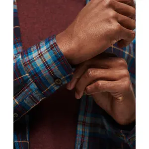 Camisa de lenhador de manga comprida em algodão orgânico Superdry image-4