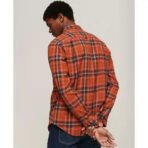 Camisa de lenhador de manga comprida em algodão orgânico Superdry image-2