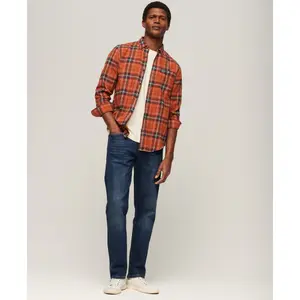 Camisa de lenhador de manga comprida em algodão orgânico Superdry image-1