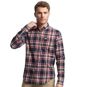 Long-sleeved lumberjack shirt in organic cotton Superdry image-3