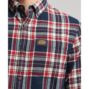 Long-sleeved lumberjack shirt in organic cotton Superdry image-5