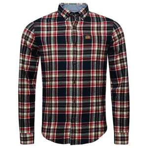 Chemise de bûcheron manches longues en coton bio Superdry Basket