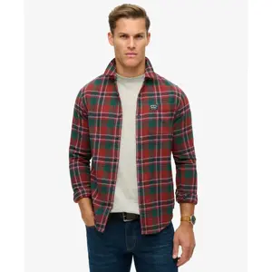 Long sleeve checked cotton shirt Superdry image-2