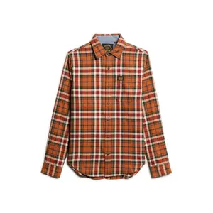 Camisa de manga longa de lenhador em algodão Superdry image-0