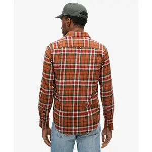 Camisa de manga longa de lenhador em algodão Superdry image-4