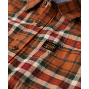 Camisa de manga longa de lenhador em algodão Superdry image-6