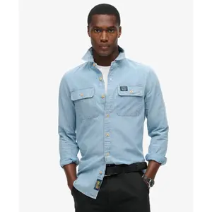 Long-sleeved cotton shirt Superdry image-1